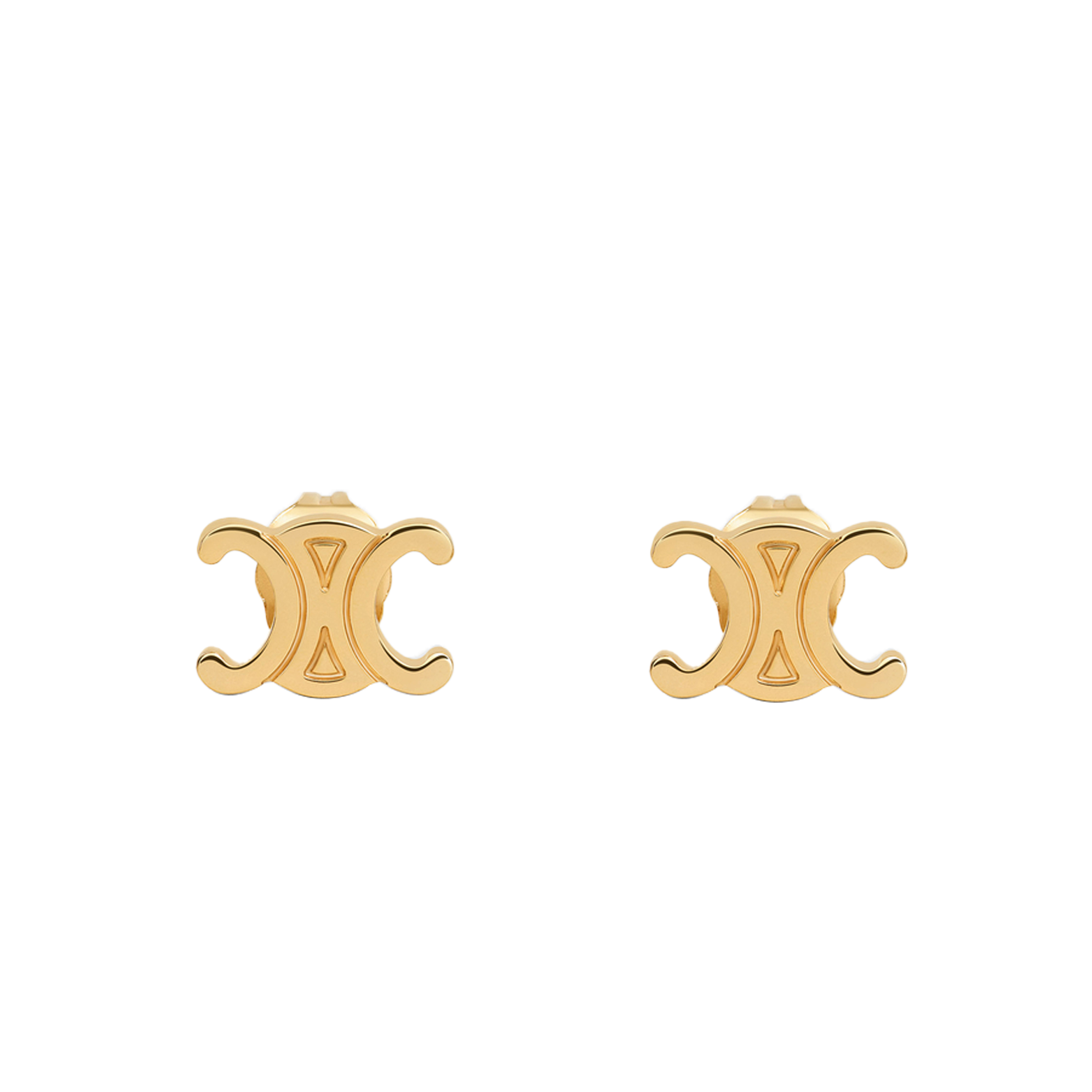 Ce1i*e triomphe studs in brass with gold finish 461cy6bra.35or